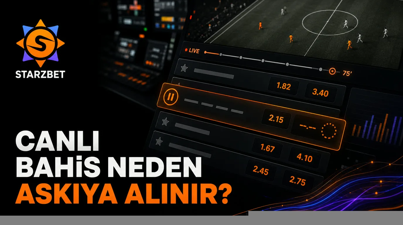 Starzbet canlı bahis askıya alındı ve oran değişimi ekranı